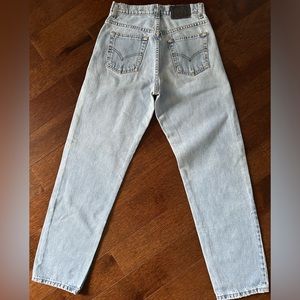 WOMENS VINTAGE LEVIS LOOSE SILVER TAB JEANS SIZE 5 M